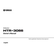 Yamaha HTR-3066 Receiver manual cover