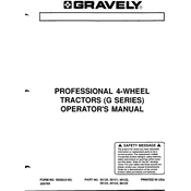 Gravely 50120 Tractor Operators manual cover