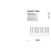 Casio CGP700 Keyboard manual cover