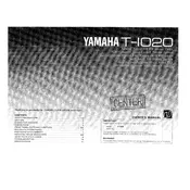 Yamaha T-1020 Tuner manual cover