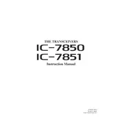 Icom IC-7850 Transceiver manual cover