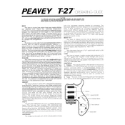 Peavey T-27 Guitar manual cover