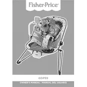 Fisher Price Mattel Baby GDP59 Bouncer manual cover