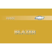 Chevrolet Blazer 2002 manual cover