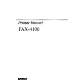 Brother FAX-4100 Printer Driver manual cover