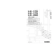 Casio LK170 Keyboard manual cover