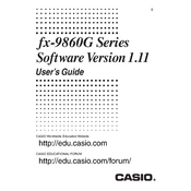 Casio fx-9860 Slim Ver.1.11 Software Calculator manual cover