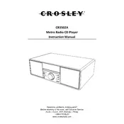 Crosley CR3502A Radio manual cover