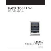 Viking VURE515G Refrigerator manual cover