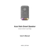 Acer Halo Smart HSP3100G  Speaker manual cover