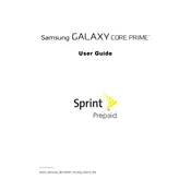 Samsung Galaxy Core Prime Sprint SM-G360PHAASPR Phone manual cover