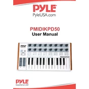 Pyle PMIDIKPD50 Controller manual cover