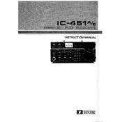 Icom IC-451E Transceiver manual cover