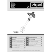 Scheppach PM1800D 5907802901 Paddle Mixer manual cover