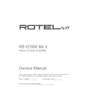 Rotel RB-970BX MKII Amplifier manual cover