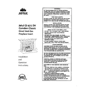 Jotul GI 425 DV Camden Classic Fireplace manual cover