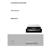 Grundig GWS 2151 B Warming Drawer manual cover