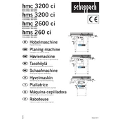 Scheppach HMC 2600 CI 62360902 Planing Machine manual cover