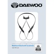 Daewoo Neckband Bluetooth Earphones AVS1408 Earphones manual cover