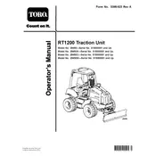 Toro RT1200 25450A Tractor manual cover