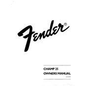 Fender Champ 25 21-6601 Amplifier manual cover