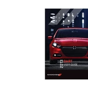 Dodge Dart 2013 Sedan manual cover