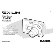 Casio EXZ50 Camera manual cover