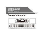 Roland E-X20A manual cover