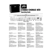 Peavey Stereo Chorus 400 Amplifier manual cover