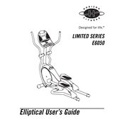 Horizon Fitness E6050 2005 Elliptical manual cover