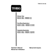 Toro 62901 Vacuum manual cover