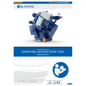 Blastrac 350S Blasting Machine manual cover