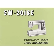 Janome SW-2018E manual cover