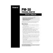 Roland PM-30 manual cover