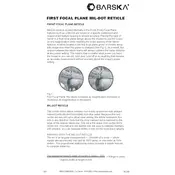 Barska FRONT FOCAL PLANE Reticle manual cover