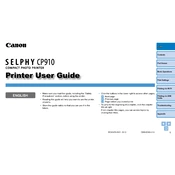 Canon Selphy CP910 manual cover