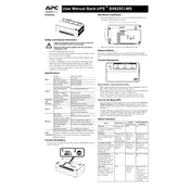 APC Back-UPS BX625CI-MS Power Supply manual cover