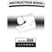 Janome 659 manual cover