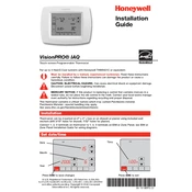 Honeywell VisionPRO IAQ Thermostat manual cover