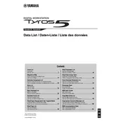 Yamaha Tyros5 Keyboard manual cover