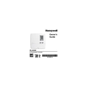 Honeywell RLV4300 Thermostat manual cover