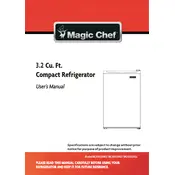 Magic Chef MCAR320B2 Refrigerator manual cover