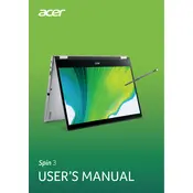 Acer Spin 3 AMD SP314-21-R9GU Laptop manual cover