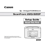 Canon imageFORMULA ScanFront 220 manual cover