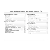 Cadillac XLR 2007 manual cover