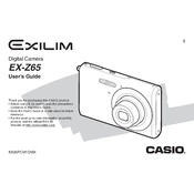 Casio EXZ65 Camera manual cover