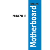 ASUS M4A78-E Motherboard manual cover