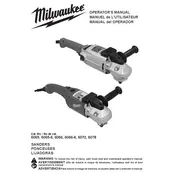 Milwaukee 6065 Sander manual cover