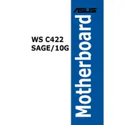 ASUS WS C422 SAGE-10G Motherboard manual cover