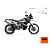 KTM Adventure 890 R 2021 Motorcycle manual cover